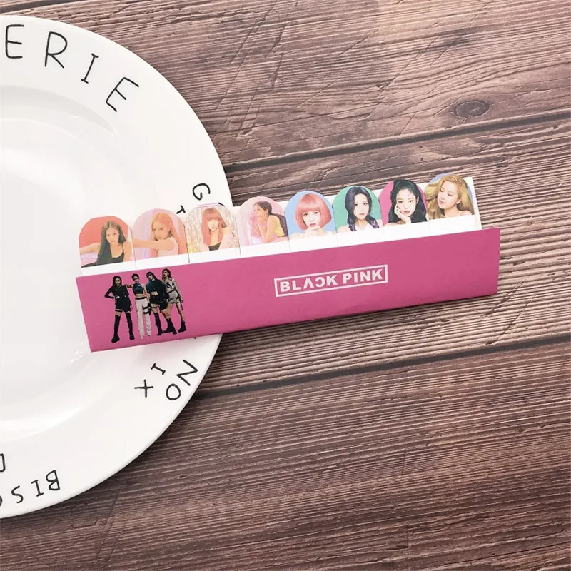 

New Kpop GOT7 BLACKPINK JENNIE JISOO ROSE LISA SEVENTEEN Sticker Small Notebook 5.5*16.5CM 240Pcs