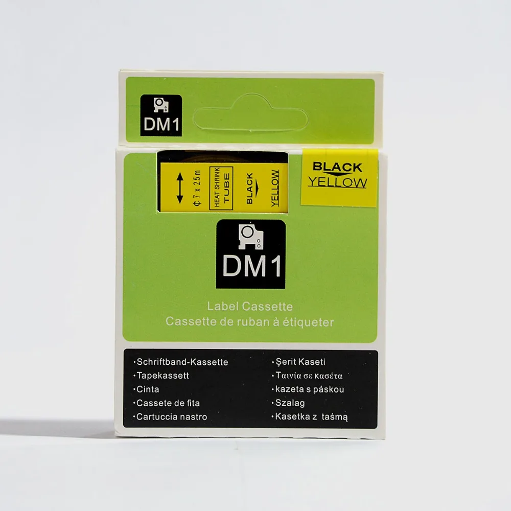 3PK Совместимость с dymo RhinoPRO 12 мм термоусадочный кабель этикетки трубки 1/2