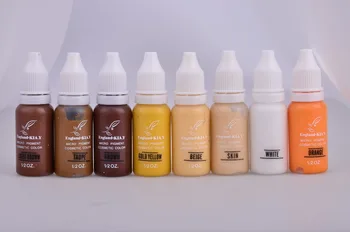 

Freeshipping 10Pcs 1/2oz Eyebrow Eyeliner Lip Micropigment For Cosmetic Permanet Makeup