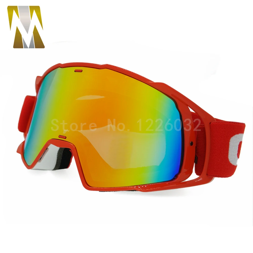 Высокое качество, очки для мотокросса, гоночные цветные линзы, шлем, очки для бездорожья, черный, красный, желтый, зеленый, оранжевый