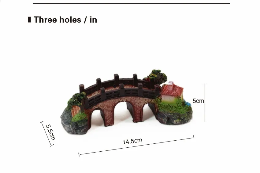 SUNSUN Коллекционные вещи смолы технологии Аквариум Декоративные мосты Моделирование смолы мост отверстие в форме мост аквариум украшения