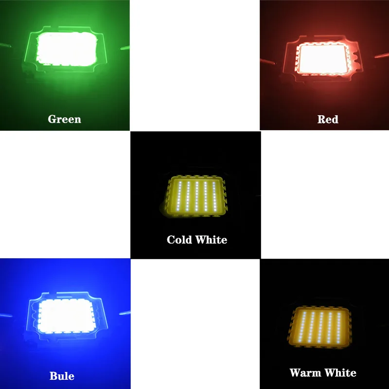 Светодиодный светильник высокой мощности SMD COB 20 Вт 30 Вт 50 Вт DC30-36V белый светильник теплый белый красный зеленый синий для diy