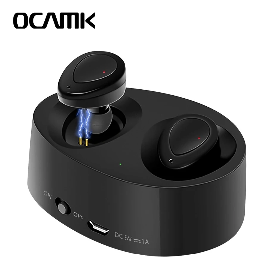 

OCAMK Wireless Bluetooth Earphone TWS in-ear Dual Wireless Earphones with Microphone Charging Box Earbuds Sport in Ear Buds