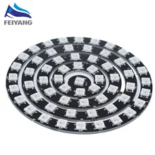 1 шт. RGB светодиодный кольцо 1Bit 8Bit 12Bit 16Bit 24Bit WS2812 5050 RGB светодиодный+ Встроенный драйвера