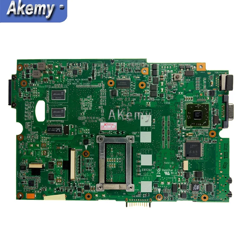 Akemy 14 дюймов для Asus K40AB K40AF K40AD материнская плата для ноутбука DDR2 K40AB REV: 1,3G 2,1 рабочая