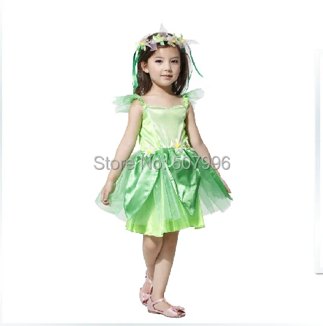 Venta al por mayor disfraces de hadas verde traviesas niñas niños disfraces de fiesta de baile niñas vestido de princesa D 1579 kids|costum for girl kids|fairy costumefairy costume for