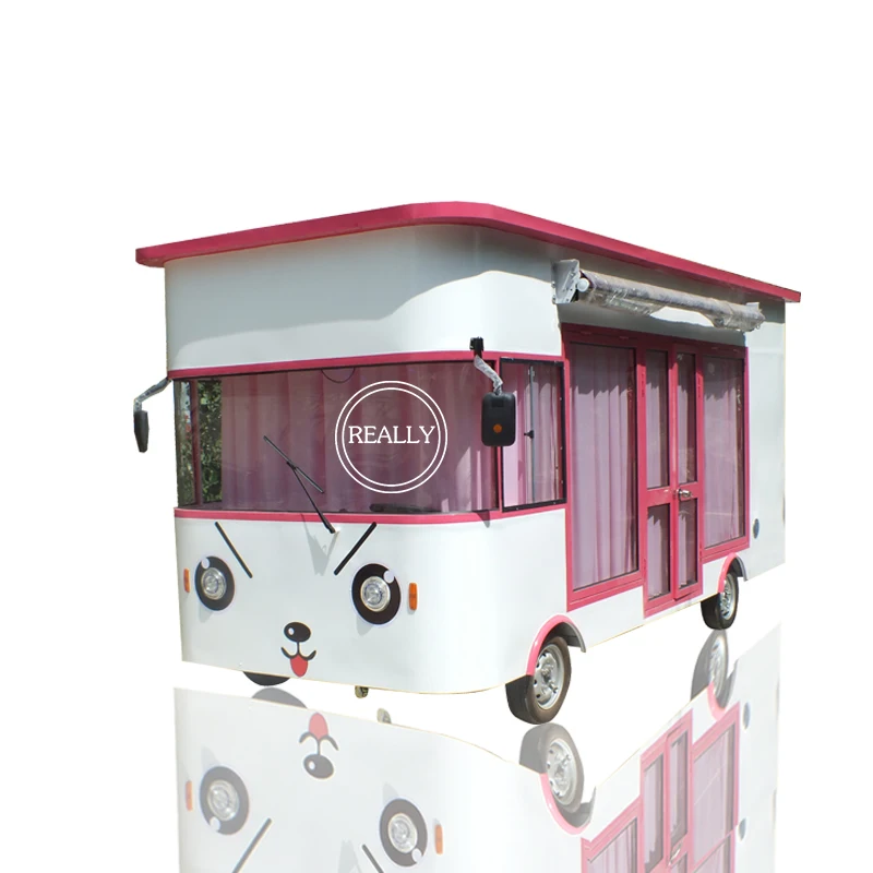 

mobile custom 3m drinks vegetable and fruit vending cart snack food truck