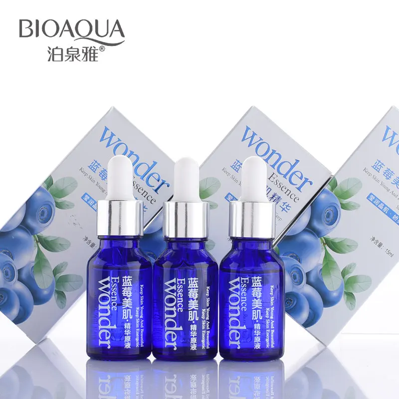 BIOAQUA черники Гиалуроновая кислота Жидкость против старения коллаген чистая сущность отбеливание увлажняющий уход за кожей дневной крем