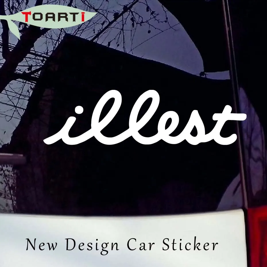 

22*6CM illest Logo Vinyl Car Stickers Vinyl Removable Creative Car Styling Window Stickers Decals Home Decor Auto Stickers