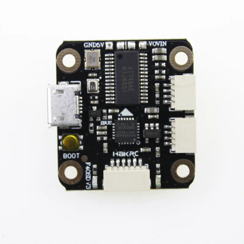 

HAKRC Mini F4 Flight Controller 20*20mm w BetaFlight 3.20 SD OSD 2-4S LiPo BLHELI_S 5V/2A Output BEC PPM SBUS IBUS DSM Receiver