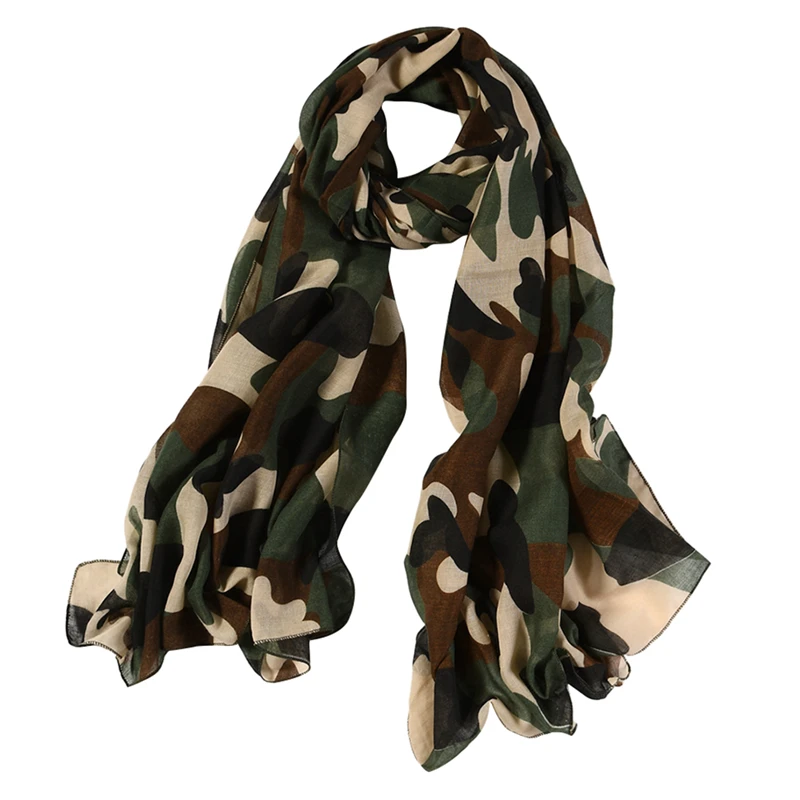

2017 Winter Camouflage Scarf Women Shawl Cashmere Autumn Linen Scarves 4 colors Wholesale Drop shipping