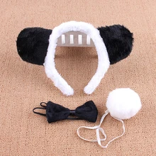 Милые Животные уши оголовье ребенка широкая сторона Cat повязка на голову детское праздничное платье до Производительность реквизит мультфильм детские шапки