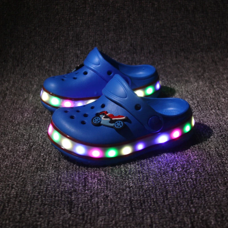 Buy 2016 New Children Led EVA Garden Shoes Kids Summer