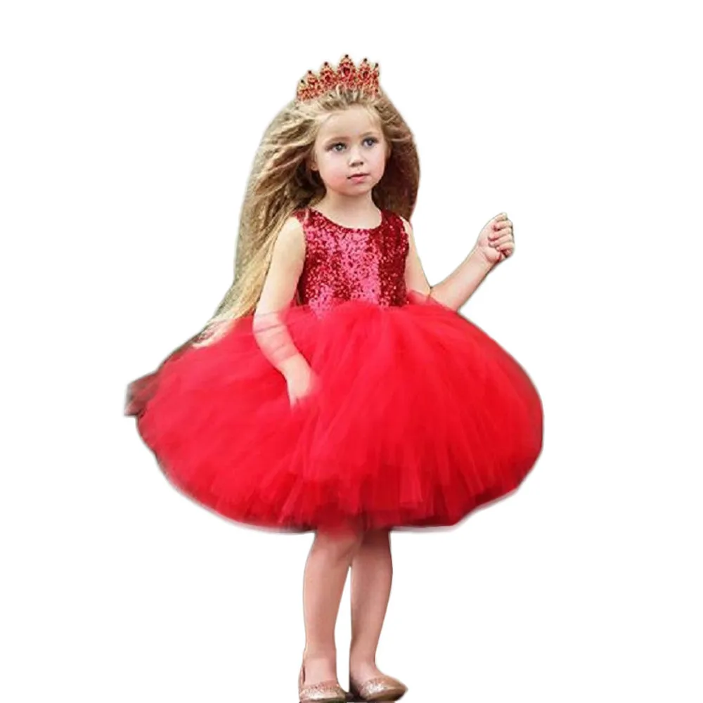 ROMIRUS/Детское платье для маленьких девочек; Сердце с блестками вечерние платья-пачки принцессы с фатиновой юбкой модные платья без рукавов