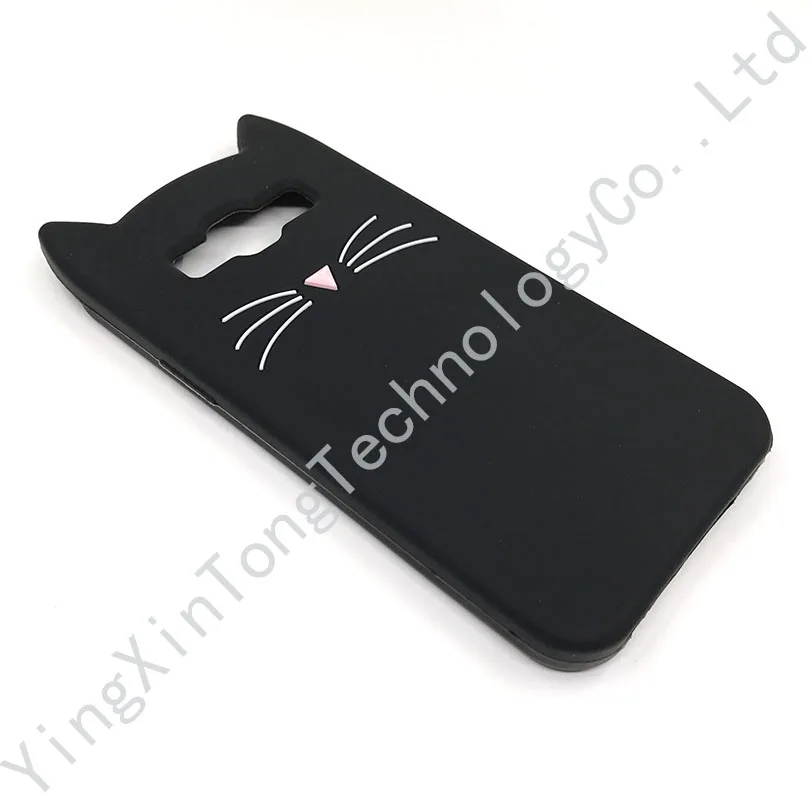 Ультратонкий Мягкий силиконовый чехол из ТПУ с котом для Samsung Galaxy J3 J5 J7 A3 A5 2016 2017