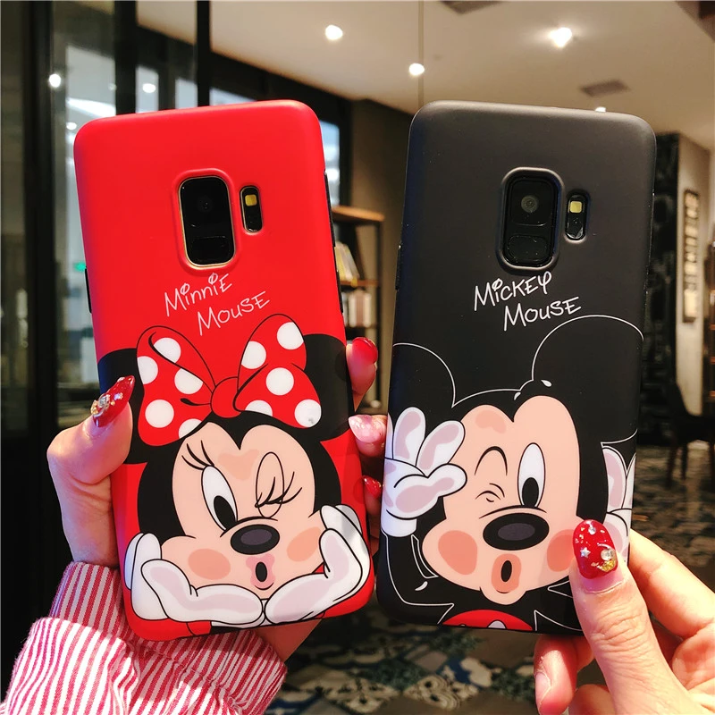 

Sam S9 S9plus minnie Case, Daisy Mickey Duck Soft back phone cover Case for Samsung Galaxy S10 lite S8 S8plus Note8 note 9 cover