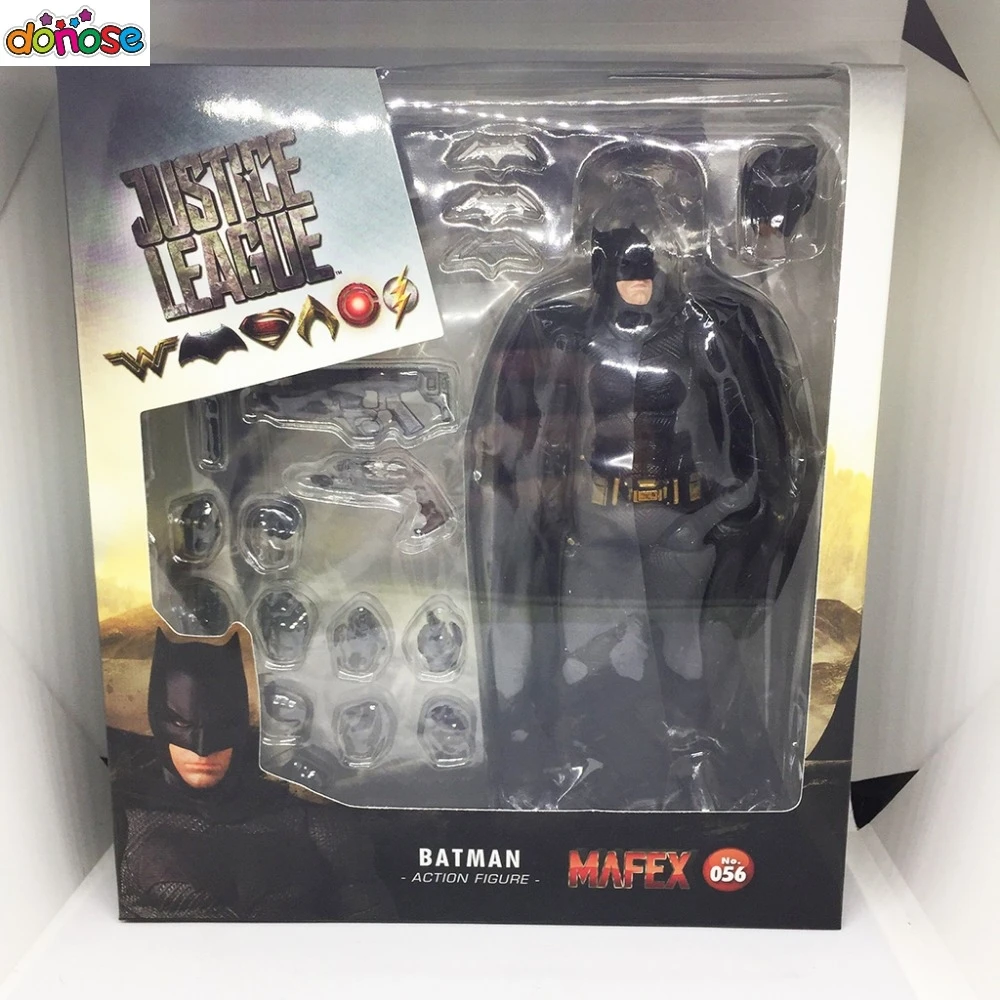 Фильмы Темный рыцарь Бэтмен Фигурка подвижная с аксессуарами MAFEX 056 Лига Справедливости фигурка модель детская игрушка