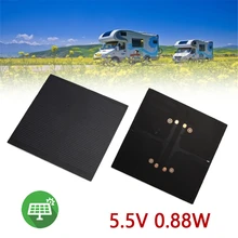 Gizcam Frosted Glass Plate Fast Charger Solar Panel Solar Cell 5.5V 160mA 0.88W Solar Charger Pane Battery Cells 8*8cm