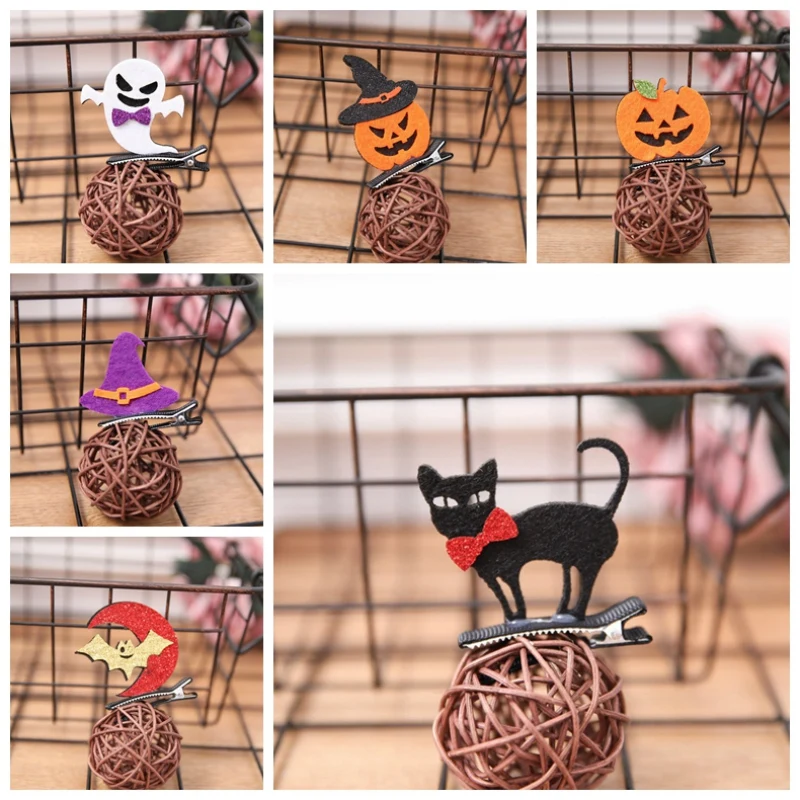 

Halloween Design Hairclips 3D Funny Hairpins For Children Toddlers Teens Party Headdress Accessories