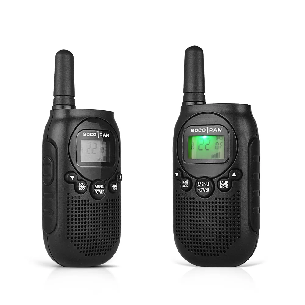 2 шт Мини рация детская радиостанция без лицензии FRS/GMRS 0,5 W 22CH VOX двухстороннее радио с перезаряжаемой литий-ионной батареей