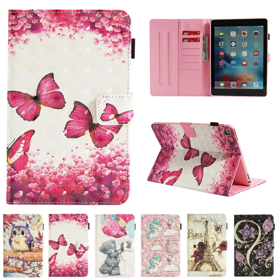 

SaiEnsi Tablet Case For Apple iPad Pro 9.7 inch 2016 PU Leather Flip Stand Case For ipad 7 with Wake Up/Sleep YB