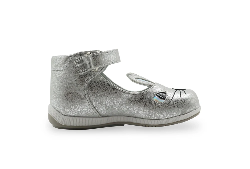 Apakowa/сандалии с заячьими ушками для маленьких девочек; летние и осенние сандалии на плоской подошве с застежкой-липучкой; повседневная обувь для свадебной вечеринки; подарок