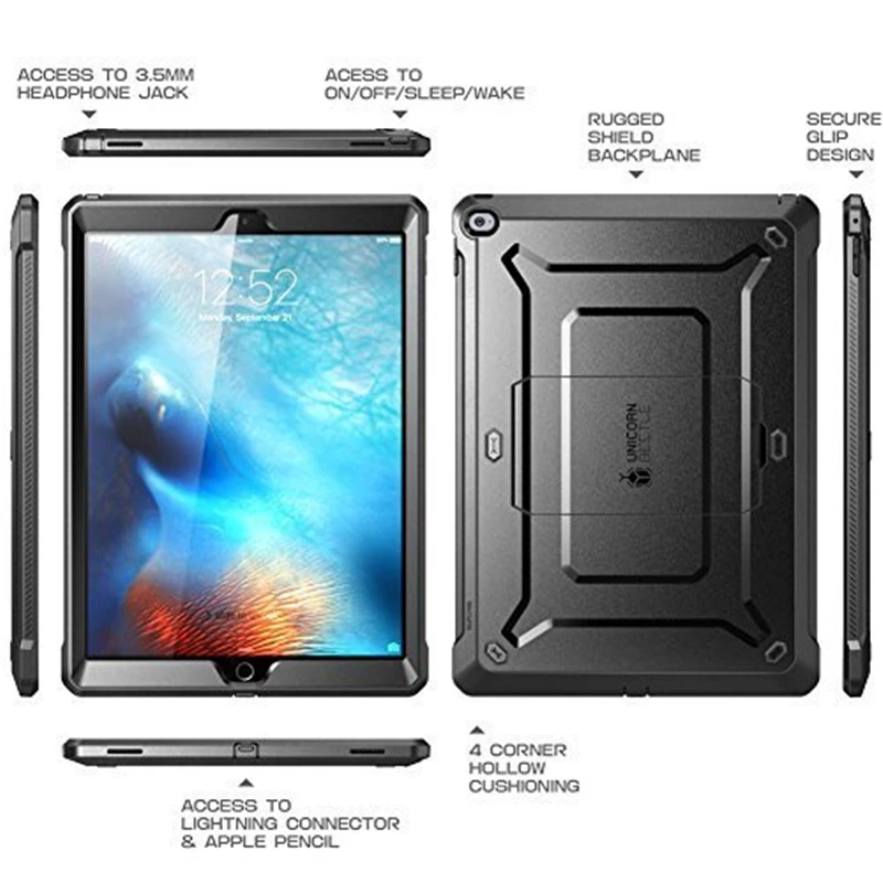 Для ipad Pro 12,9( релиз) SUPCASE UB PRO сверхмощный полный корпус прочный защитный чехол без встроенной защиты экрана