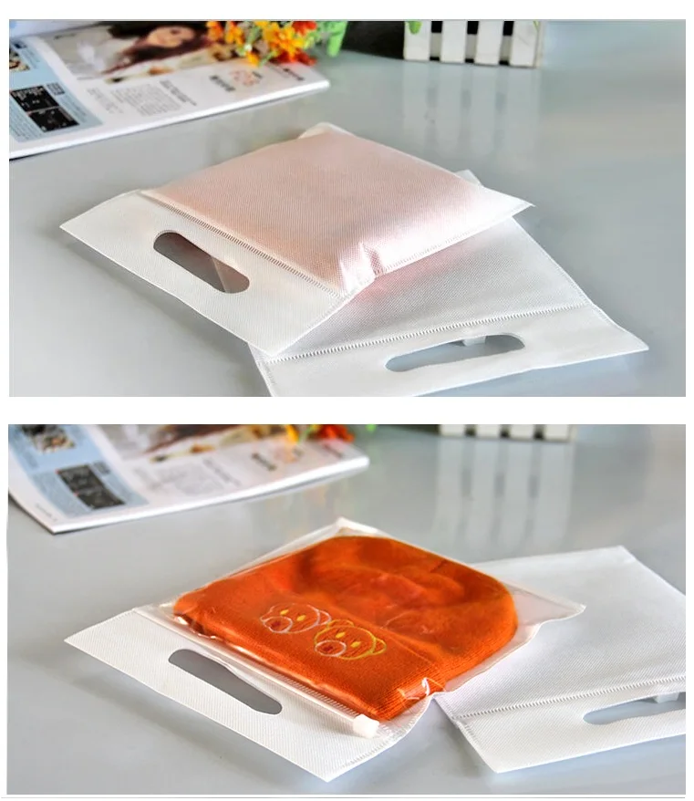 New 20*19cm +5cm White Rose Red Garment Bag Zip Lock Garment Bag With