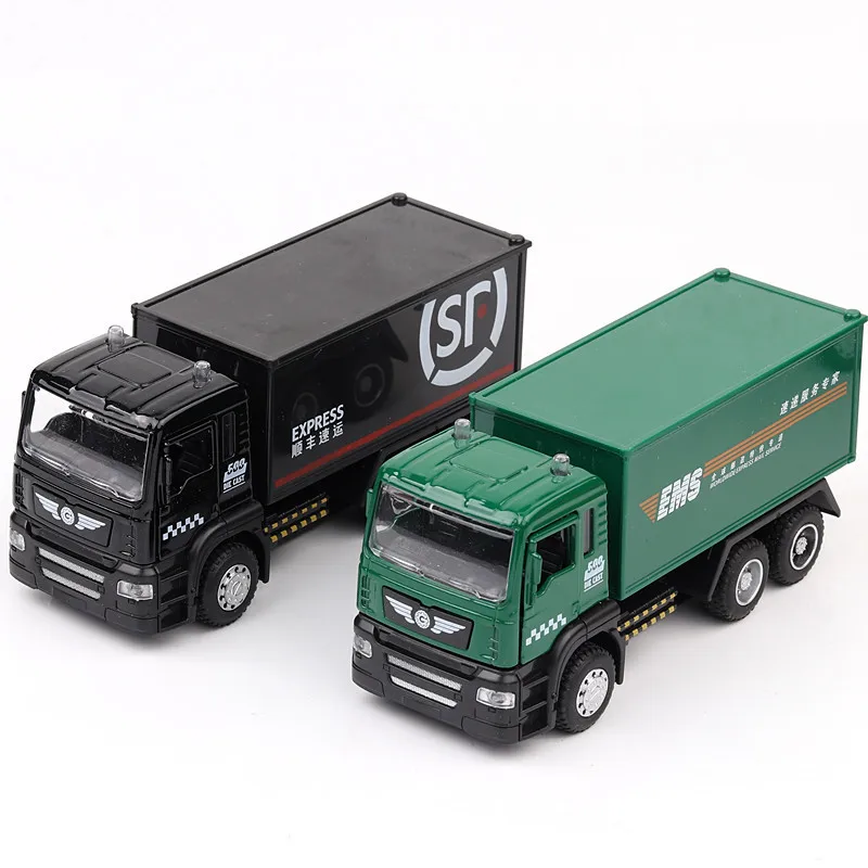 

ZXZ 1:36 Scale Diecast Alloy Metal Car Model MINI container truck Collection Model Pull Back Car Toys for children