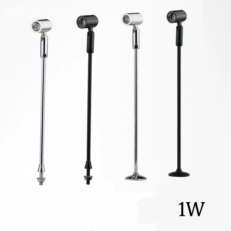 Height 250MM 3w Cree Led Spotlight Lamp For Jewelry Gold Display Adjustable Head