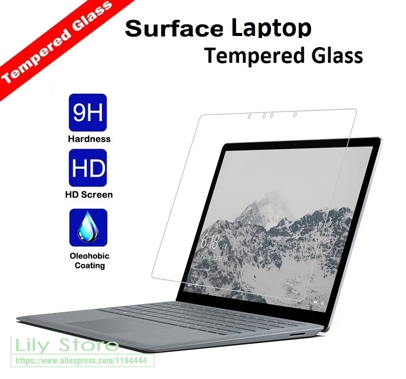 2 X GLASS For Microsoft Surface Laptop Tempered Glas 13.5'' Screen