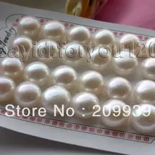 Hj 00132 огромный размер 12 пар естественная 16 мм белый жемчуг серьги