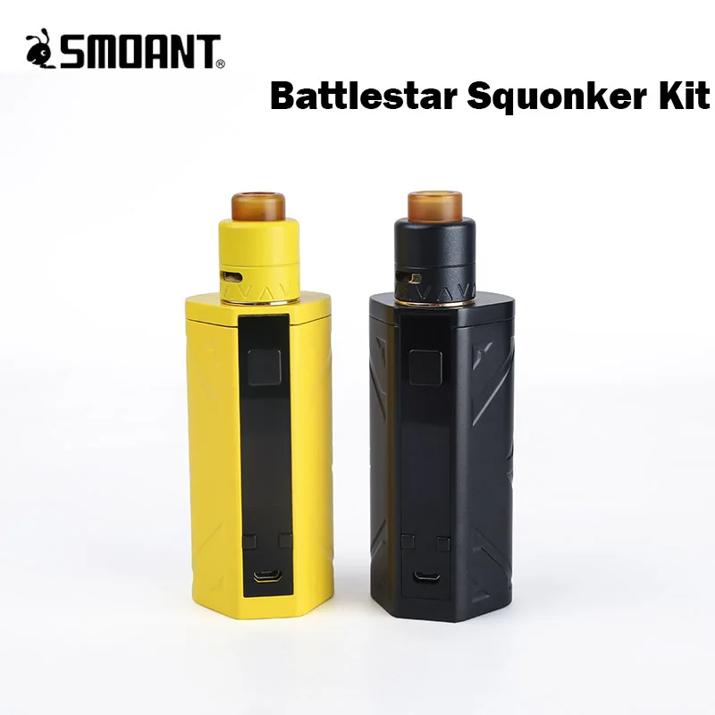 

Smoant Battlestar 200W Max Output TC Squonker Kit with Deck for Dual Coils & 7ml Capacity & 0.96 inch OLED Screen No Battery