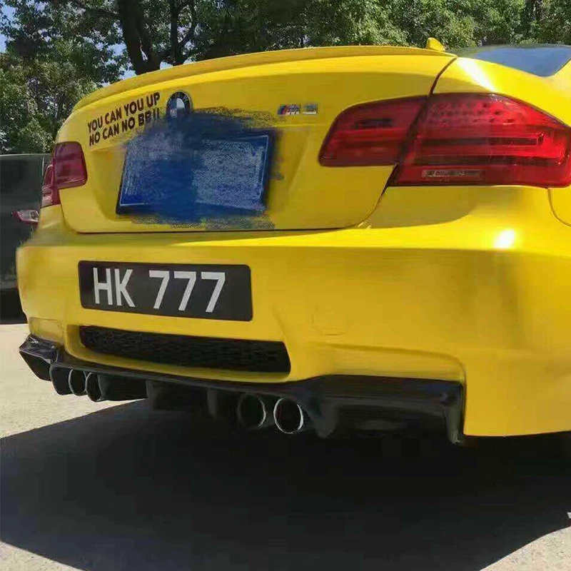 Для BMW E92 M3 изменение V Стиль углеродного волокна комплект задней части кузова бампер диффузор 2006-2013