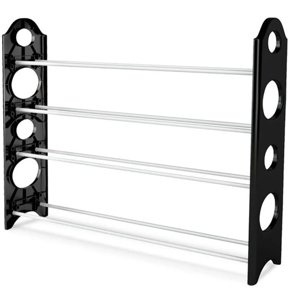 

Concise Integration 4 Layers Shoes Storage Shelf Home Organizer Accessories Shoe Rack Aluminum Metal Standing Shoe Rack