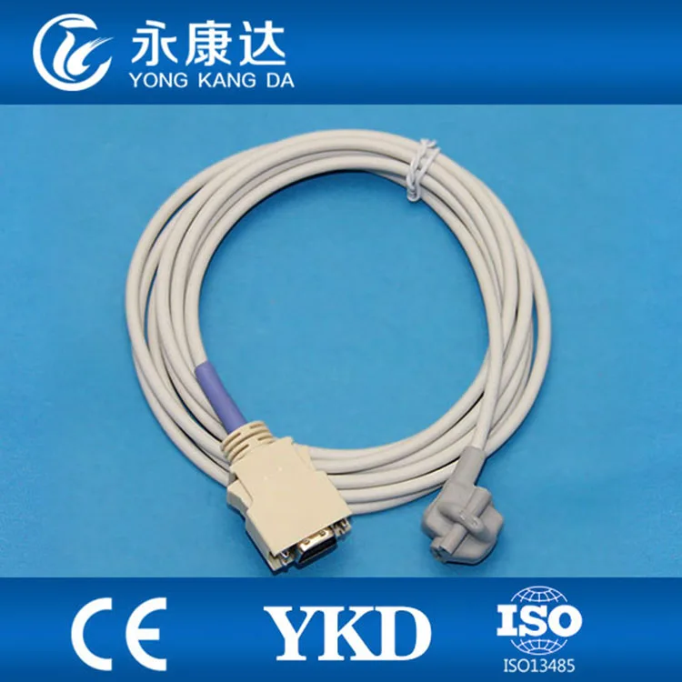 

Reusable 3m pediatric soft tip spo2 sensor 14pin connector compatible with T8 schiller