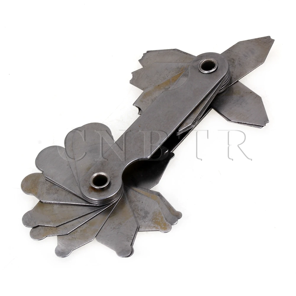 

CNBTR 26 Leaves Tool Steel Double Hand Fillet Radius Gauge R1-6.5mm Folding Blade