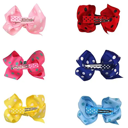 20 шт. 3 &quotзаколки для волос с лентой и бантом девочек подростков|barrettes for girls|hair bowsbow