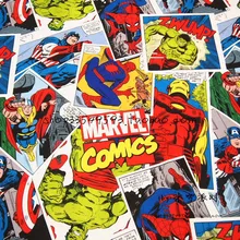 140 см ширина Marvel Comics Мстители Собрать толстый хлопок ткань для маленьких мальчиков занавес Hometextile сумки лоскутное DIY-AFCK235