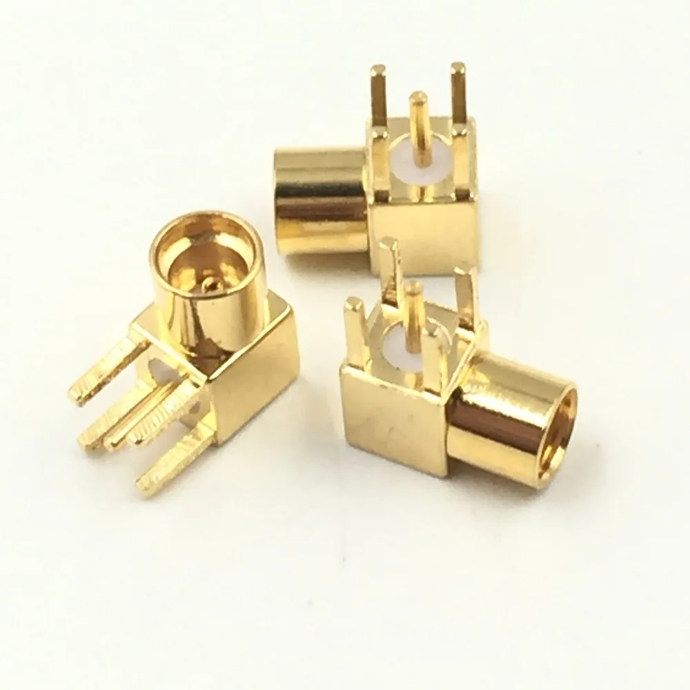 Hot Factory Direct Wholesale 5pcs Connector MMCX female jack 90 degrees