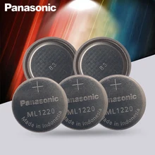 5 шт./лот Panasonic ML1220 3V ML 1220 перезаряжаемый CMOS RTC биос резервная копия сотового Кнопка монета батареи