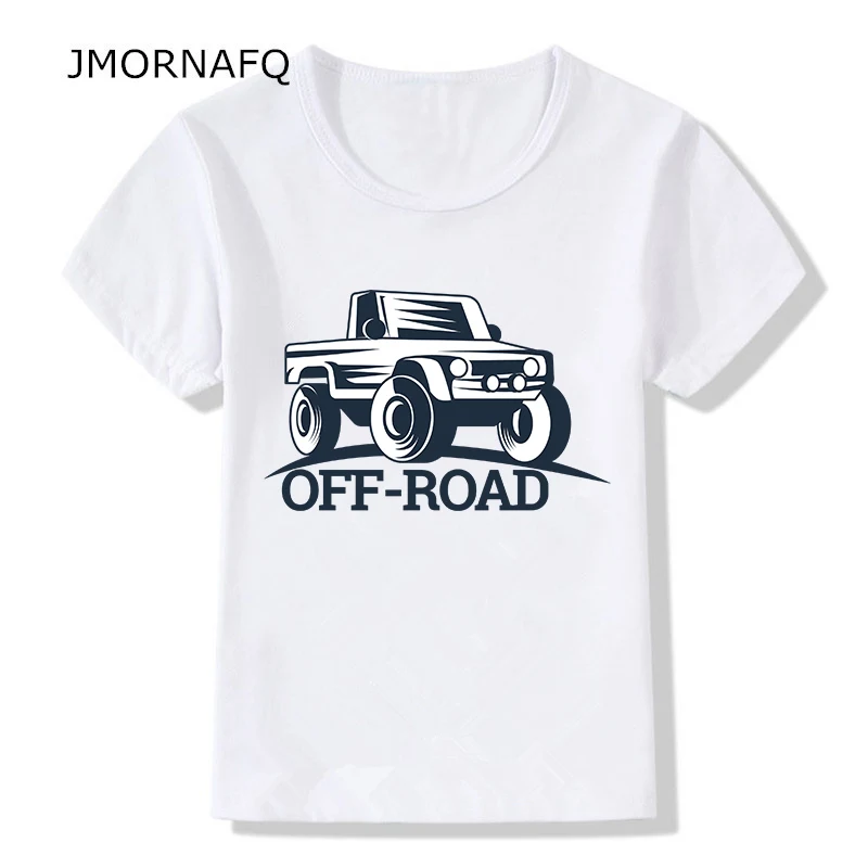 JMORNAFQ бренд модная детская одежда футболка OFF ROAD/пляжные car/внедорожник Футболка с