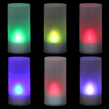 New LED Electronic Color Change Flicker Candle Light For Home Decor Christmas Party HB88