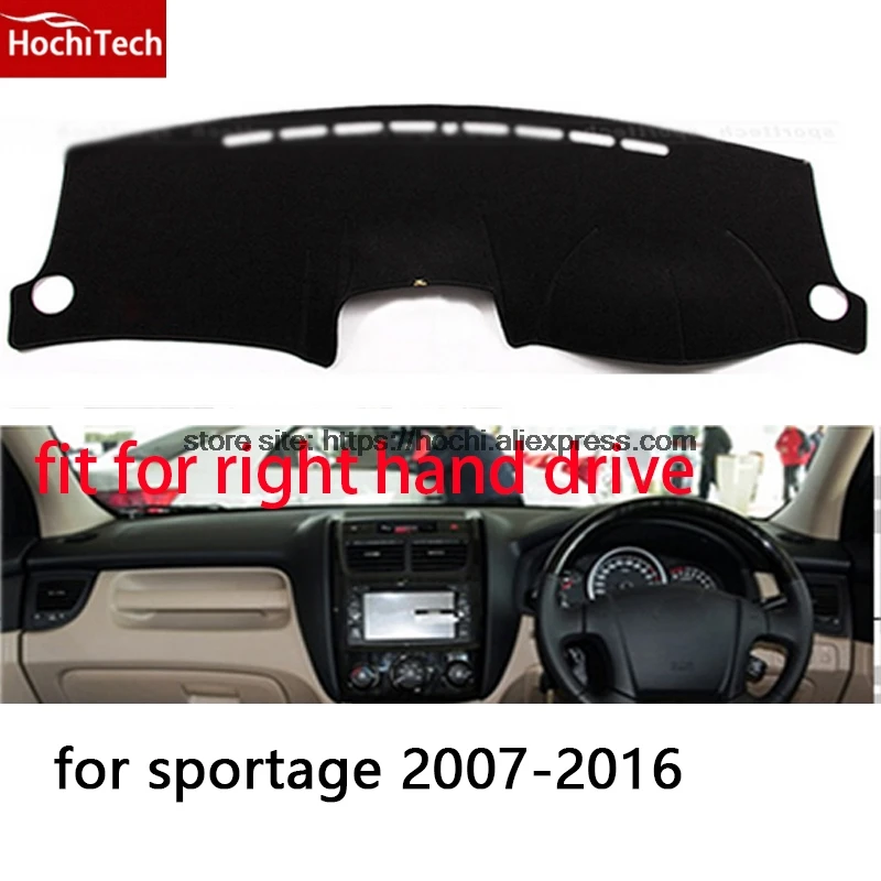For kia sportage R 2007 2016 right hand drive dashboard mat Protective