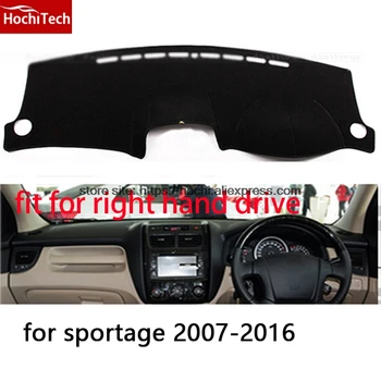 

For kia sportage R 2007-2016 right hand drive dashboard mat Protective pad car-styling Interior Refit sticker Mat products