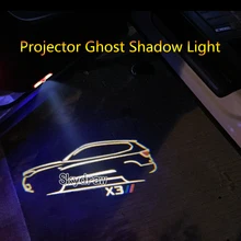 2 шт. для BMW X3 G01 F25 E83(2005-) Автомобильный светодиодный Двери предупреждающий световой прожектор проектор Ghost Shadow светильник Добро пожаловать светильник