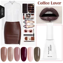 Azure 12ml Coffee Lover Series UV Gel Polish Grey UV Gel Nail Glue Lacquer Soak off