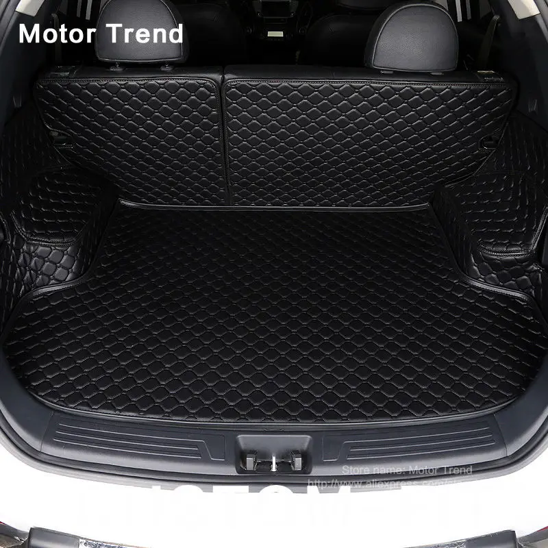 1pcs Black Color Car Boot Pad Carpet Trunk Cargo Liner Floor Mat Molded Cargo Tray Custom Fit For Toyota Highlander 2014 2015 2016 2017