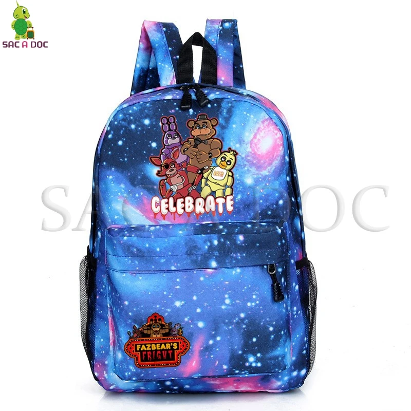 

Five Nights At Freddy's Freddy Galaxy Space Backpack School Bags for Teenage Girls Boys Daily Backpack Casual Travel Rucksack