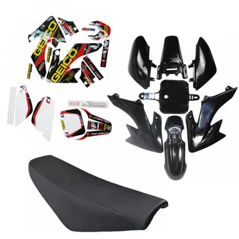 

Plastics Fender Stickers Black Seat For Honda CRF50 XR50 Pit Dirt Bike Black